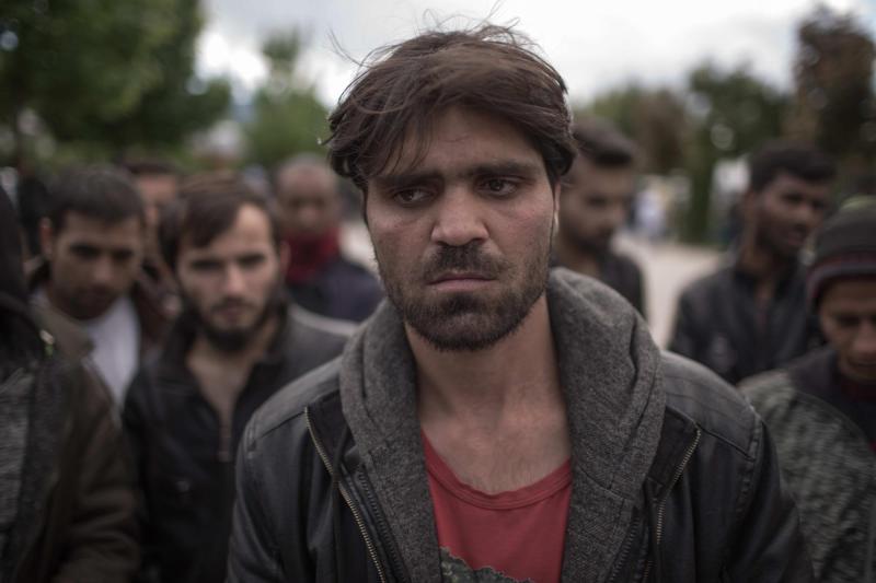 A migrant from Afghanistan in the camp Bira in Bihać, Bosnia and Herzegovina