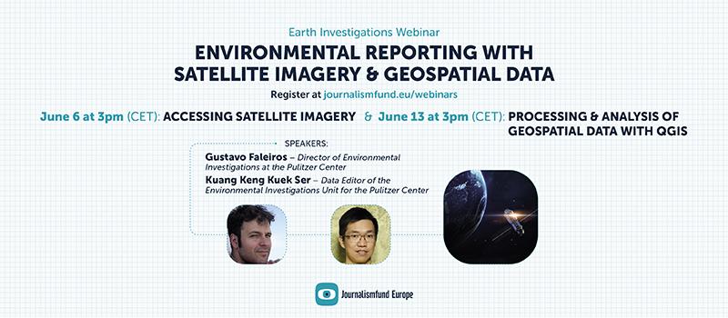 a banner for webinar on June 6 and 13 on using data in environmental reporting