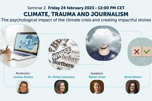 Webinar Climate, Trauma and Journalism